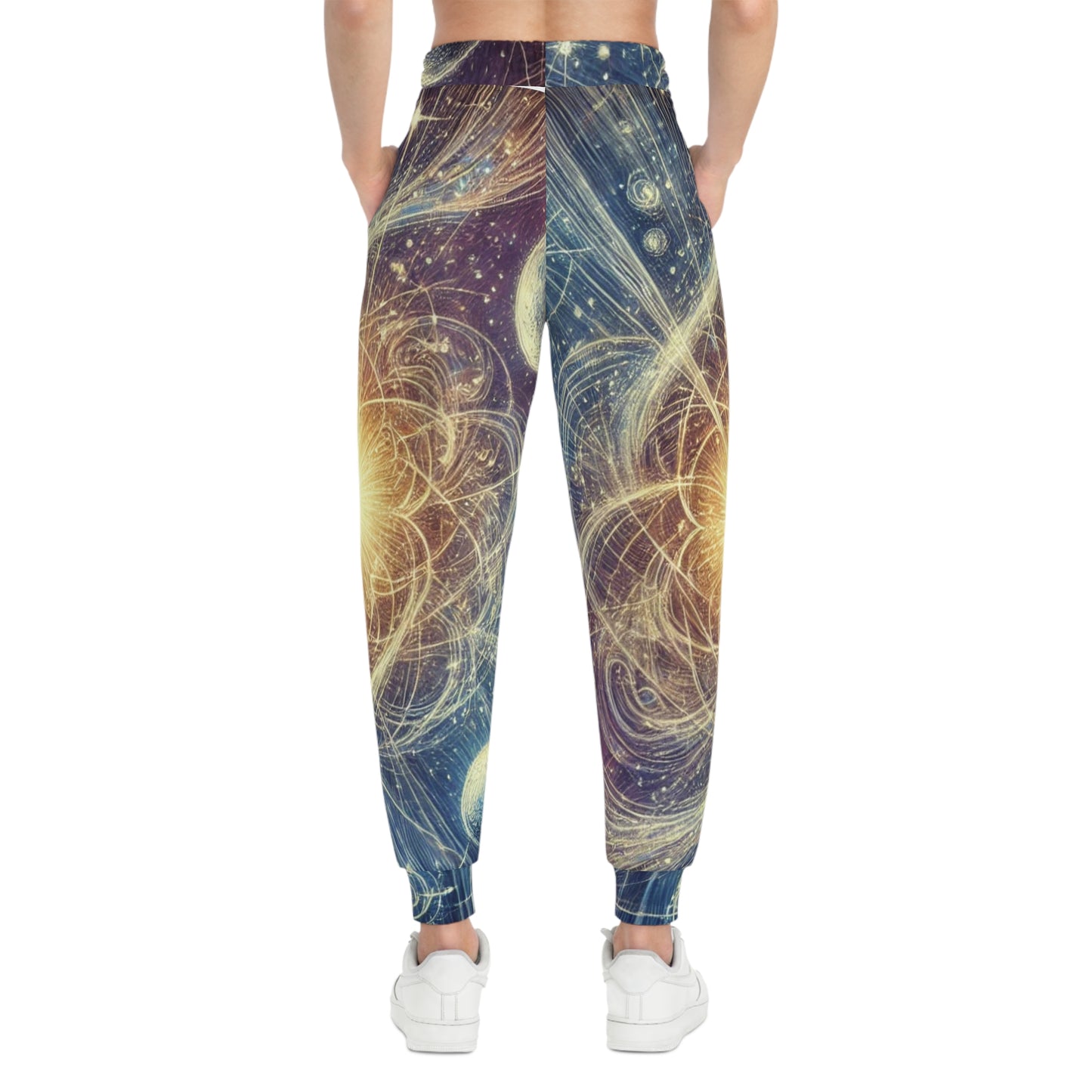 Uni-Sex Cosmic Orbit Joggers — All-Over Print Space Galaxy Athletic Pants
