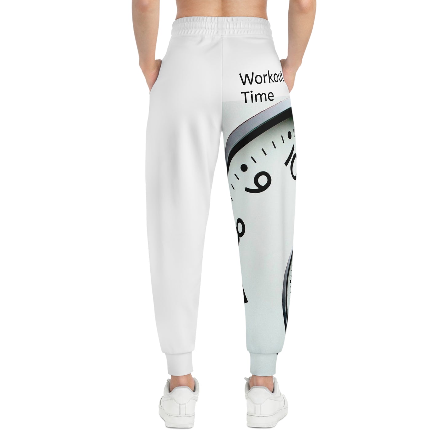 Uni-Sex Workout Time Joggers — Athletic Joggers with Clock Graphic