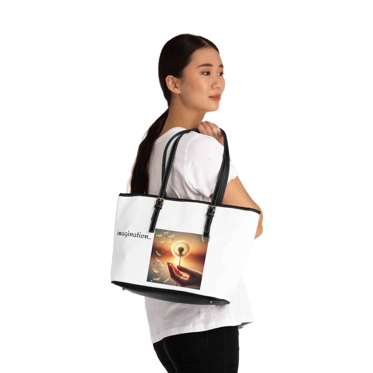 Ruby Ideas Imagination-Inspired PU Leather Shoulder Bag