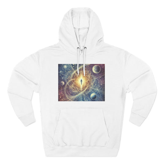 Cosmic Awakening Hoodie — Galactic Eye Space Art Fleece Hoodie