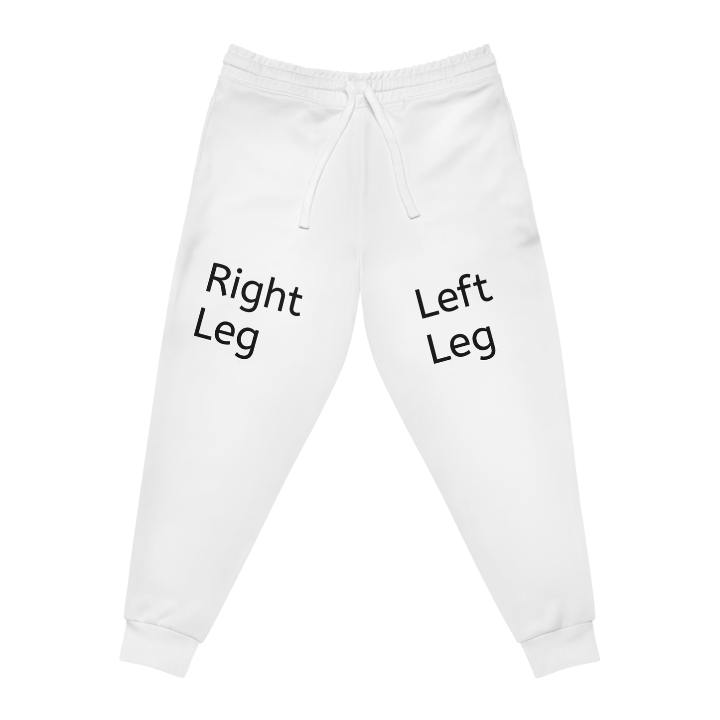 Uni-Sex Joggers — "Right Leg / Left Leg / Back / Side" Labeled Athletic Sweatpants