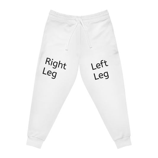 Uni-Sex Joggers — "Right Leg / Left Leg / Back / Side" Labeled Athletic Sweatpants