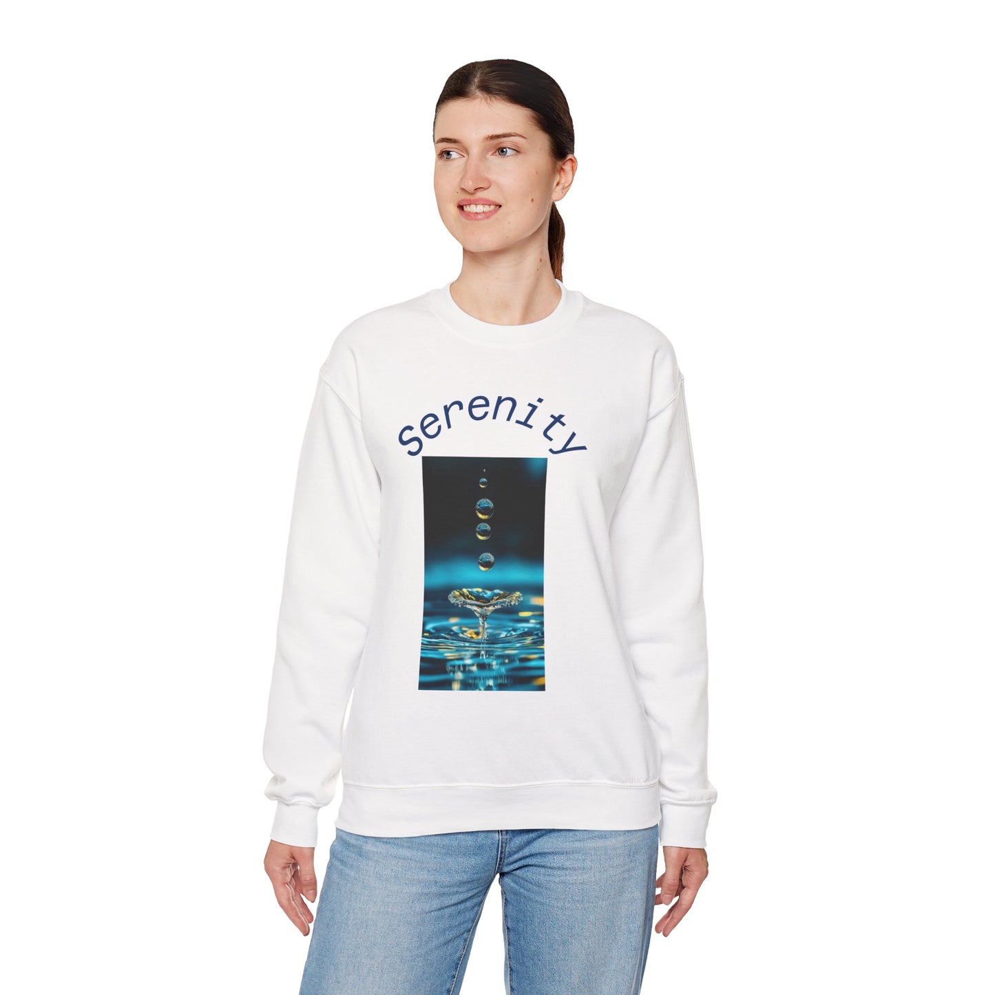 Serenity Water Drop Crewneck Sweatshirt