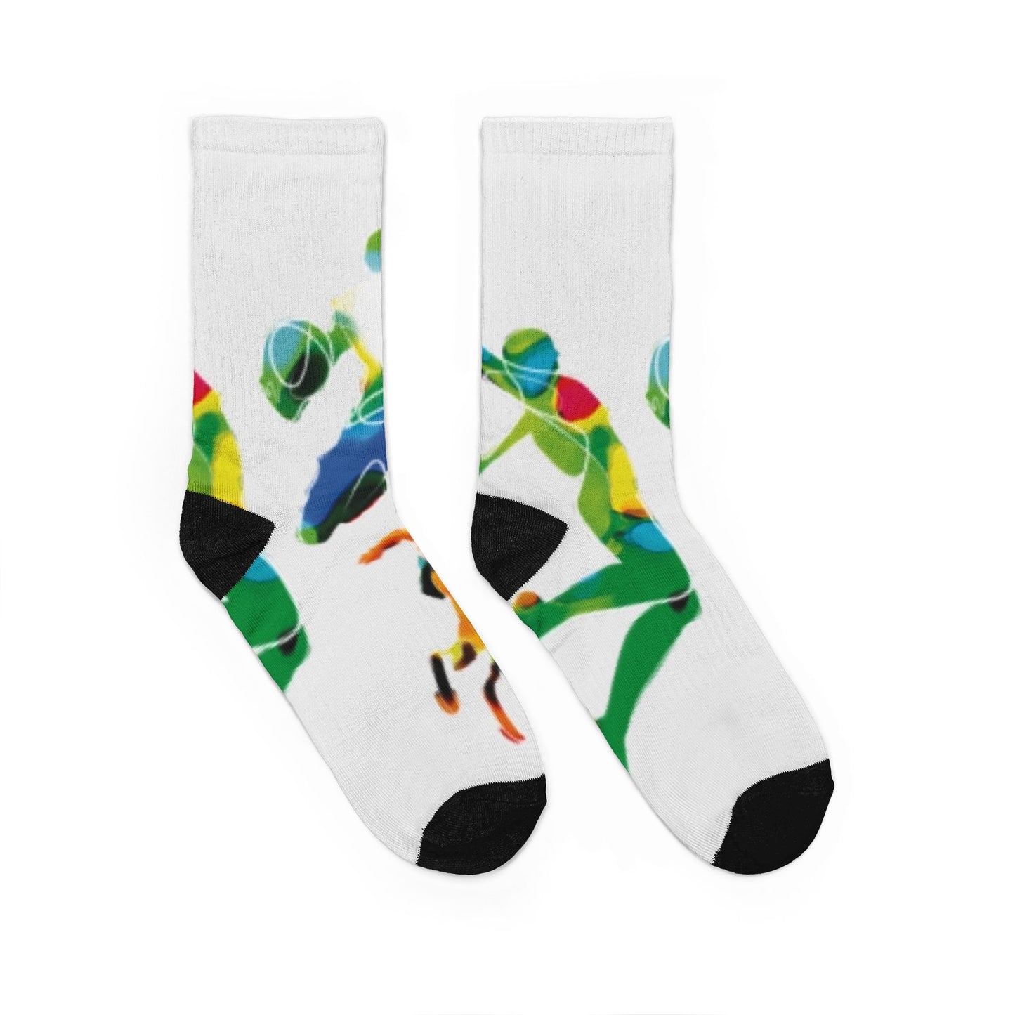 Basketball Player Socks — Colorful Athlete Crew Socks