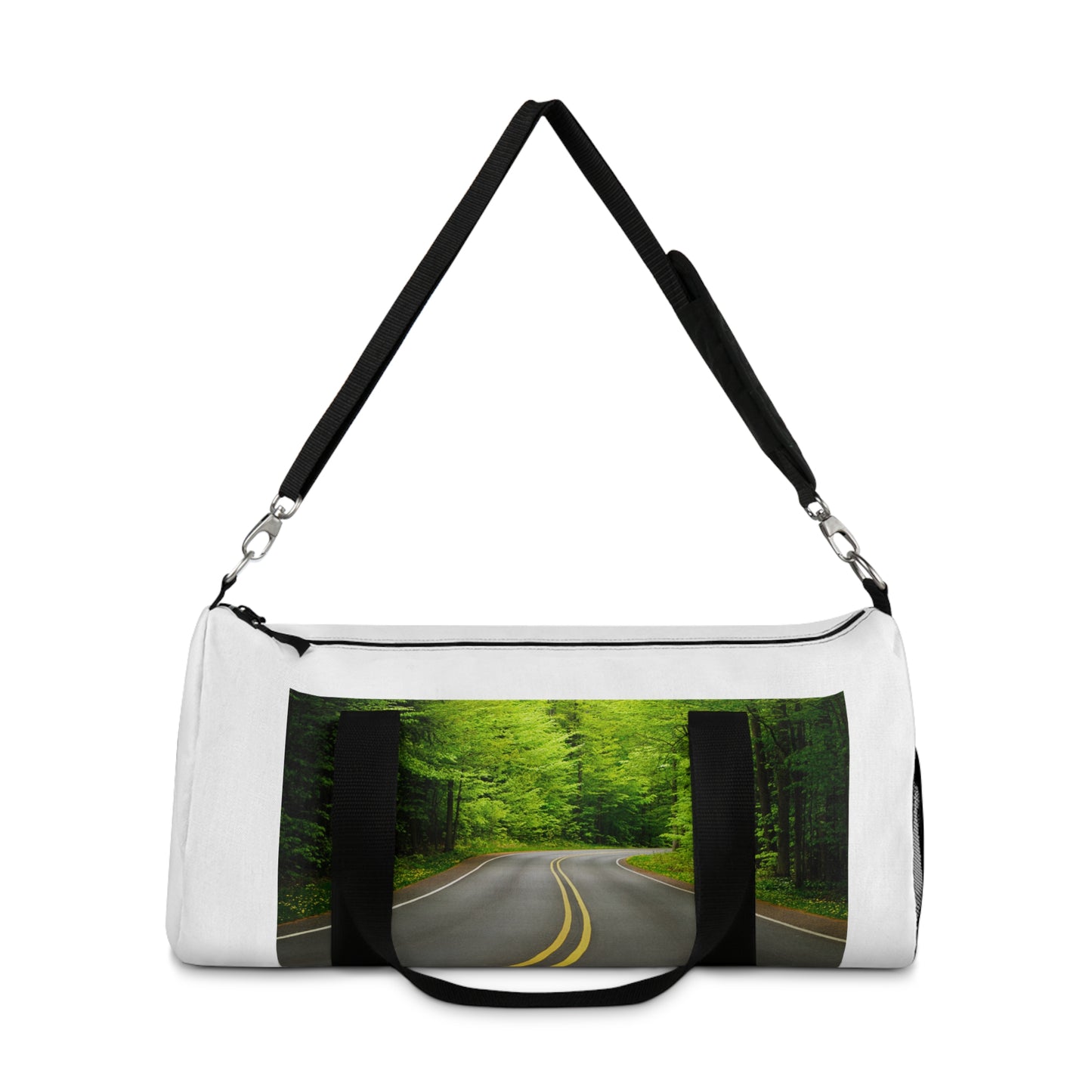 Forest Road Duffel Bag — Nature Travel Gym Bag