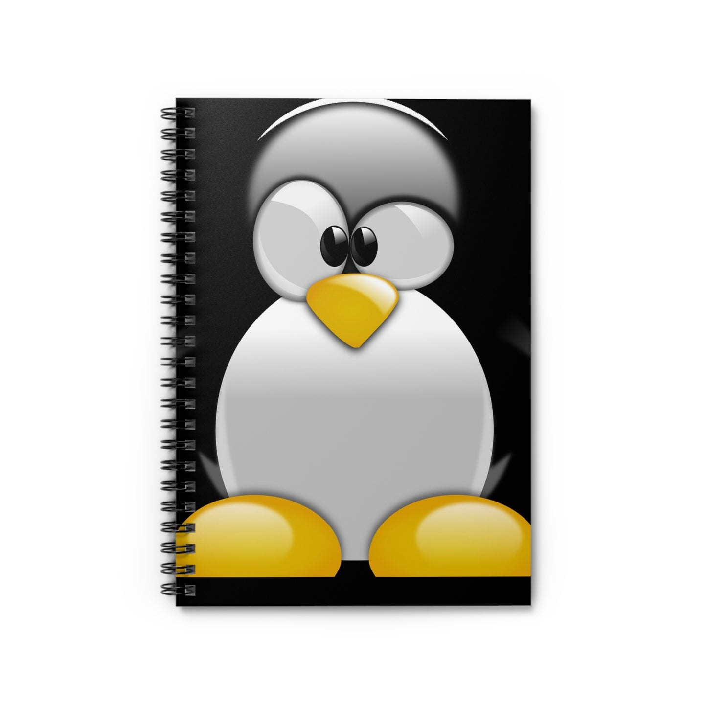 Cute Penguin Spiral Notebook — Ruled Lined Journal for Everyone