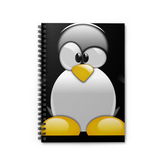 Cute Penguin Spiral Notebook — Ruled Lined Journal for Everyone
