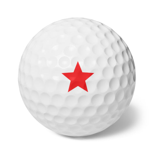 Red Star Golf Balls — Pack of 6