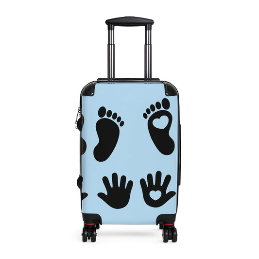 Handprint & Footprint Carry-On Suitcase