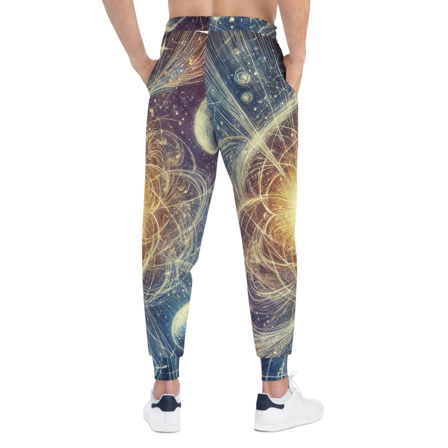 Uni-Sex Cosmic Orbit Joggers — All-Over Print Space Galaxy Athletic Pants