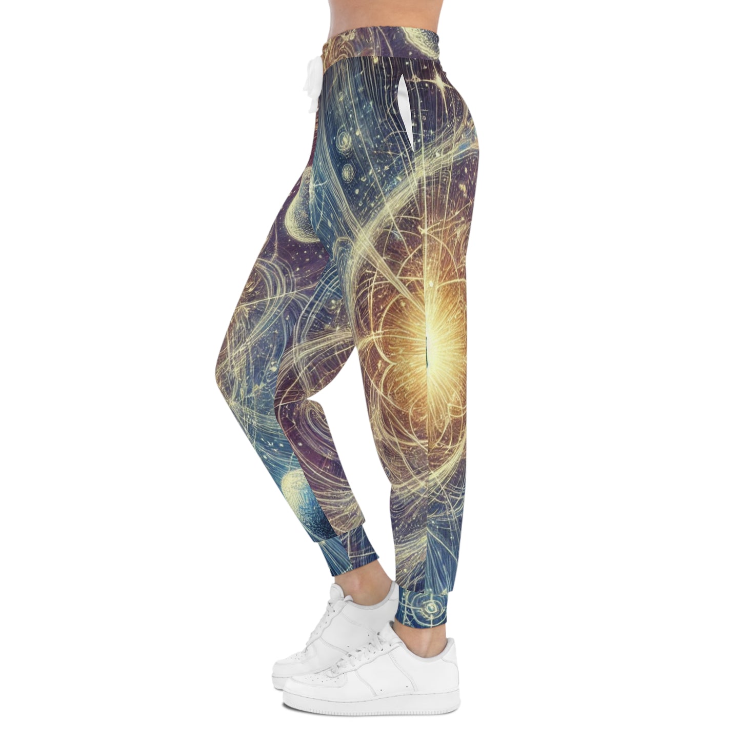 Uni-Sex Cosmic Orbit Joggers — All-Over Print Space Galaxy Athletic Pants