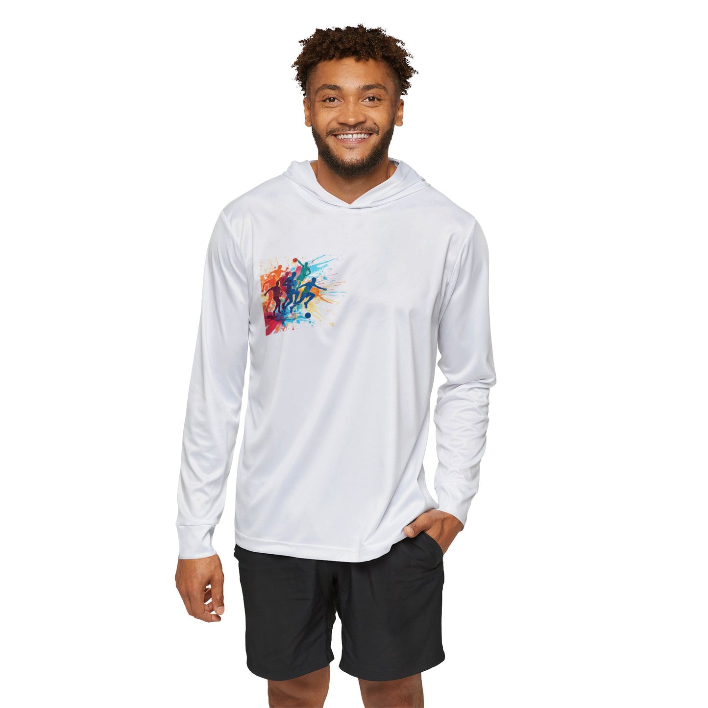 Sports Warmup Hoodie — Color Splash Athletic Pullover (Just Sport)