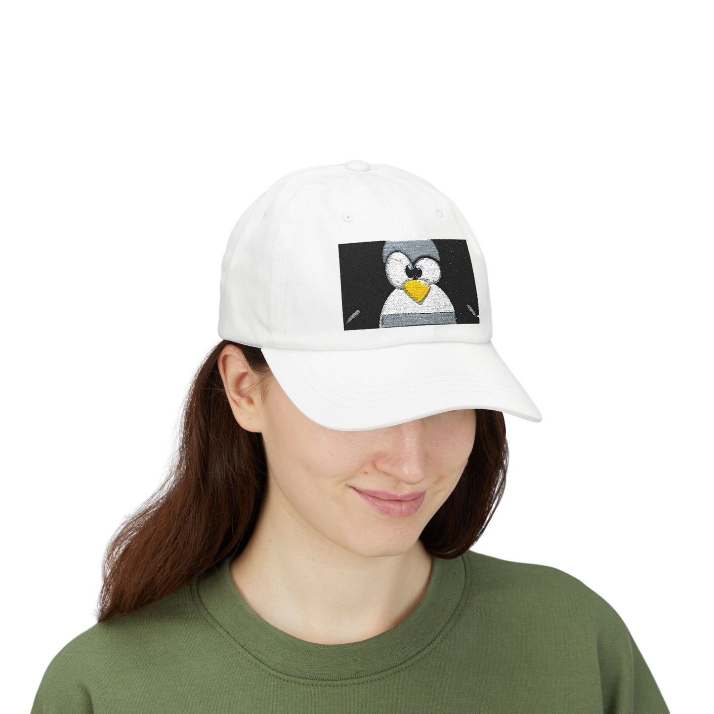 Penguin Peeks Cap – Cute Embroidered Penguin Baseball Hat