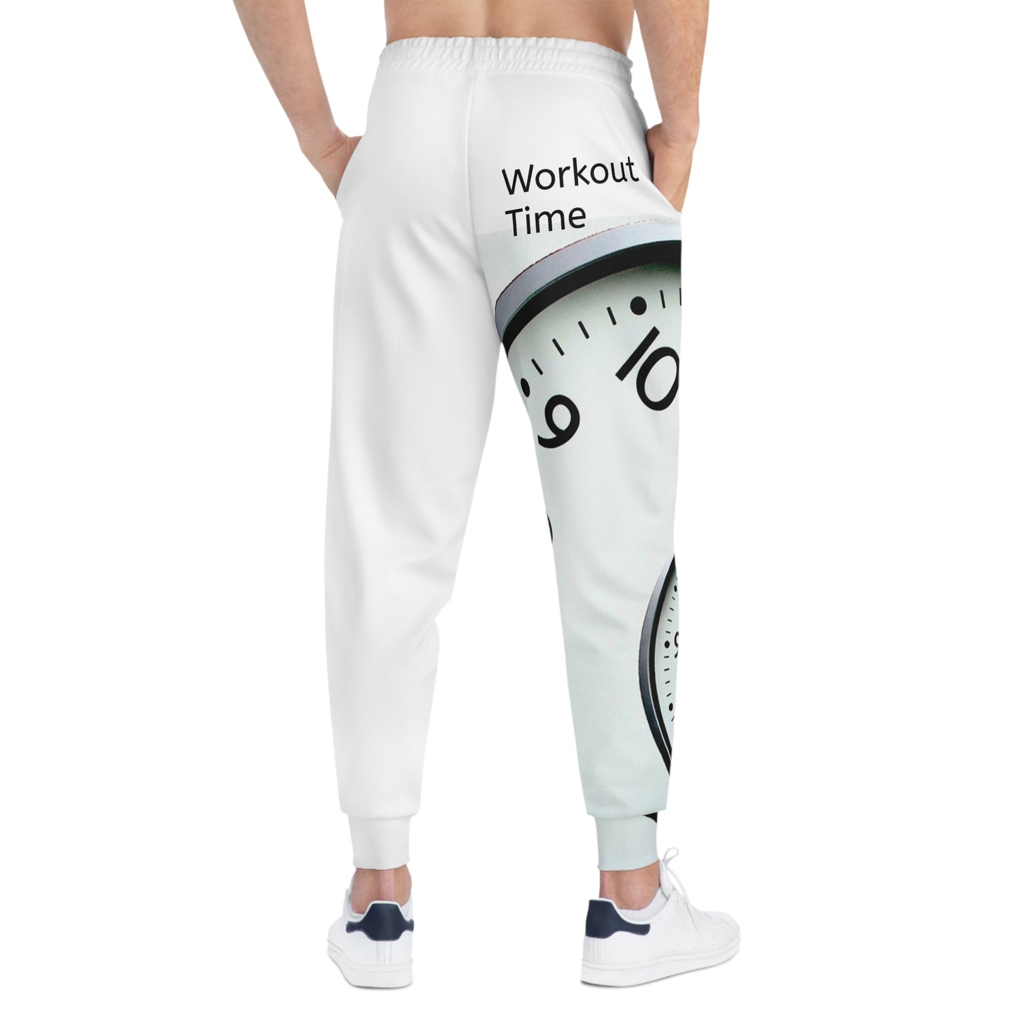 Uni-Sex Workout Time Joggers — Athletic Joggers with Clock Graphic