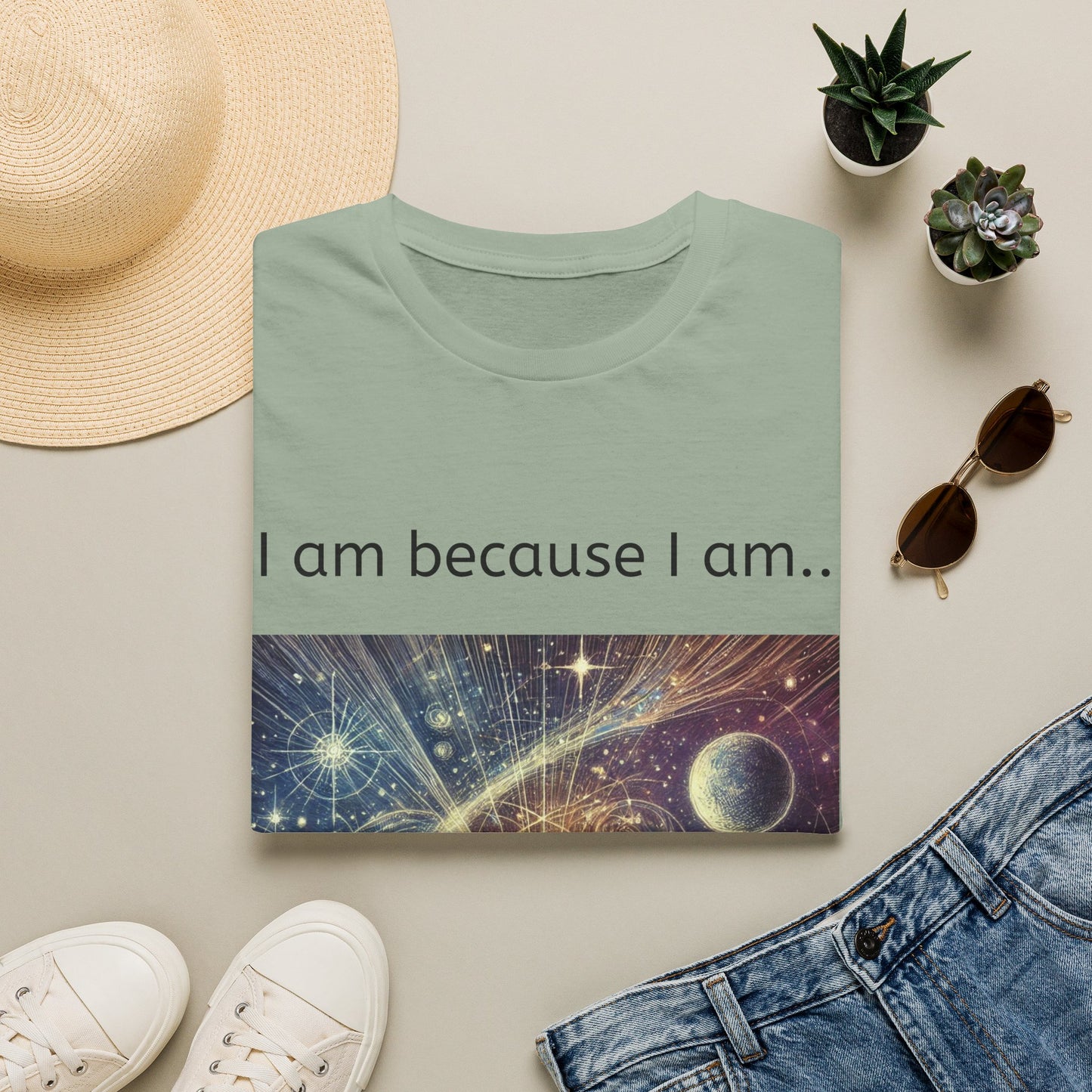 Cosmic Meditation T-Shirt — "I am because I am."