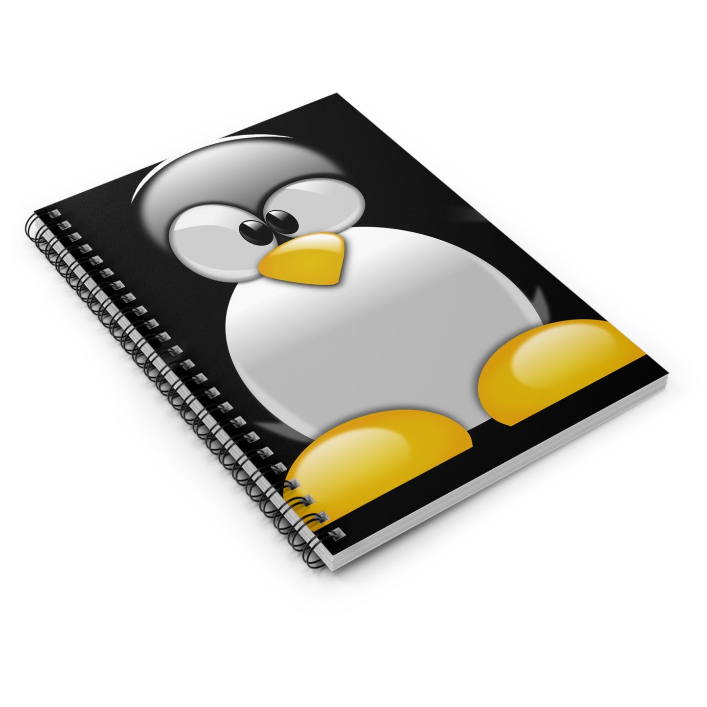 Cute Penguin Spiral Notebook — Ruled Lined Journal for Everyone