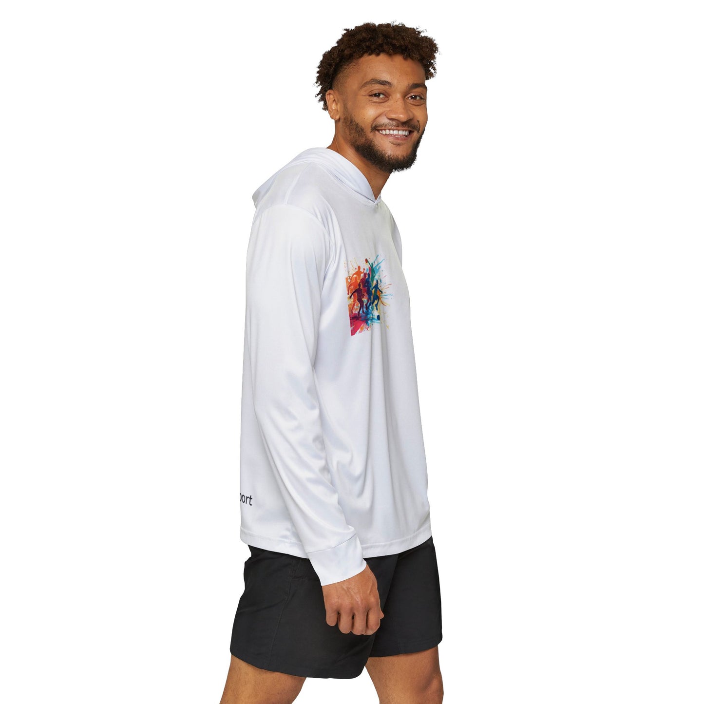 Sports Warmup Hoodie — Color Splash Athletic Pullover (Just Sport)