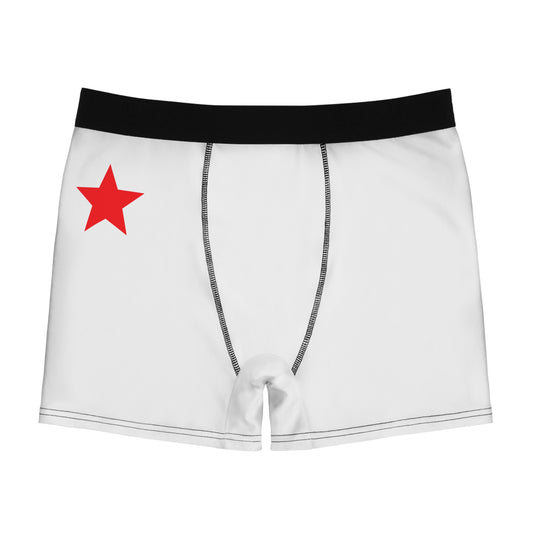 Red Star Men's Boxer Briefs — Bold Minimal Print