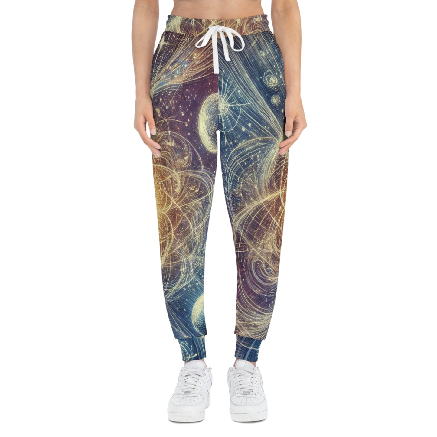 Uni-Sex Cosmic Orbit Joggers — All-Over Print Space Galaxy Athletic Pants