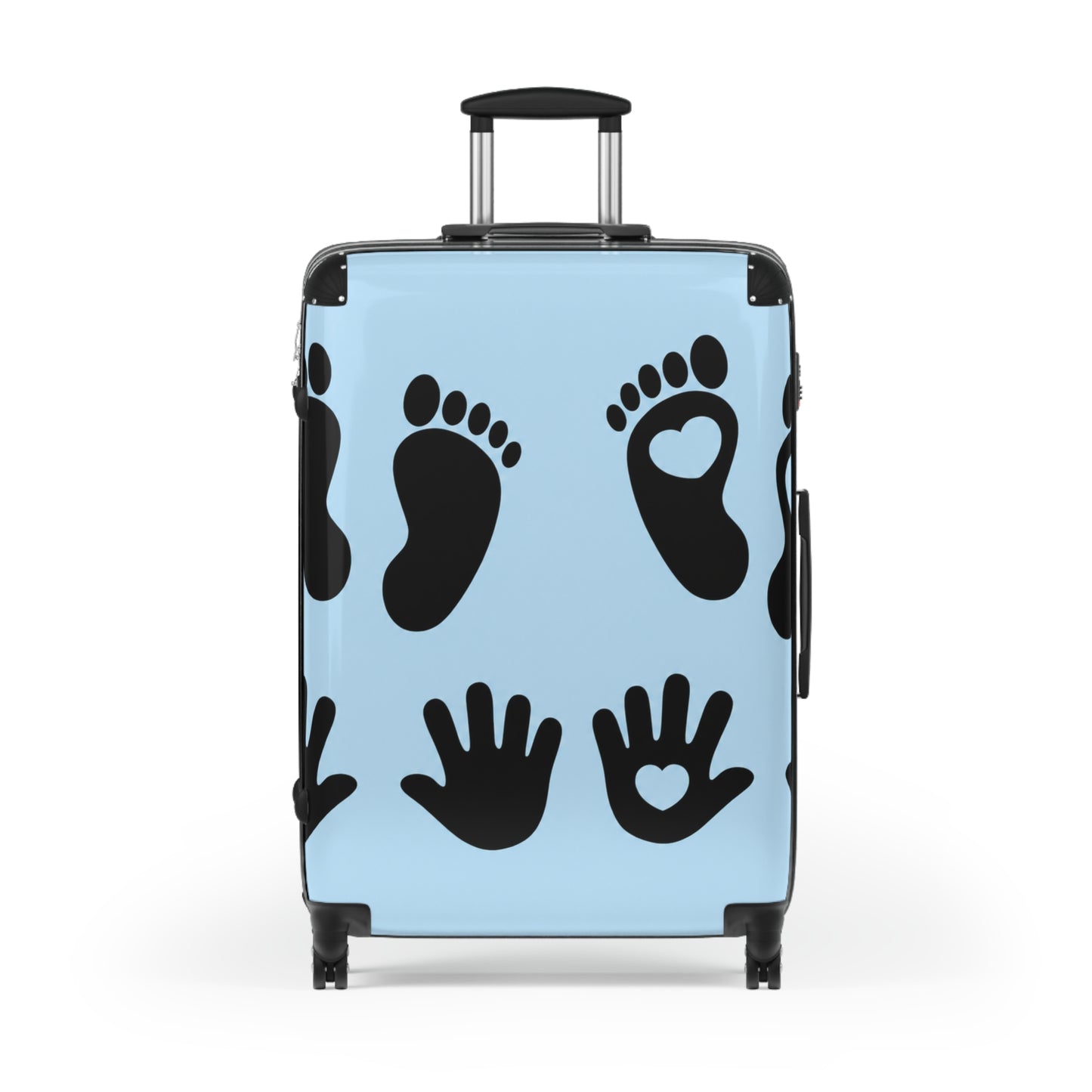 Handprint & Footprint Carry-On Suitcase