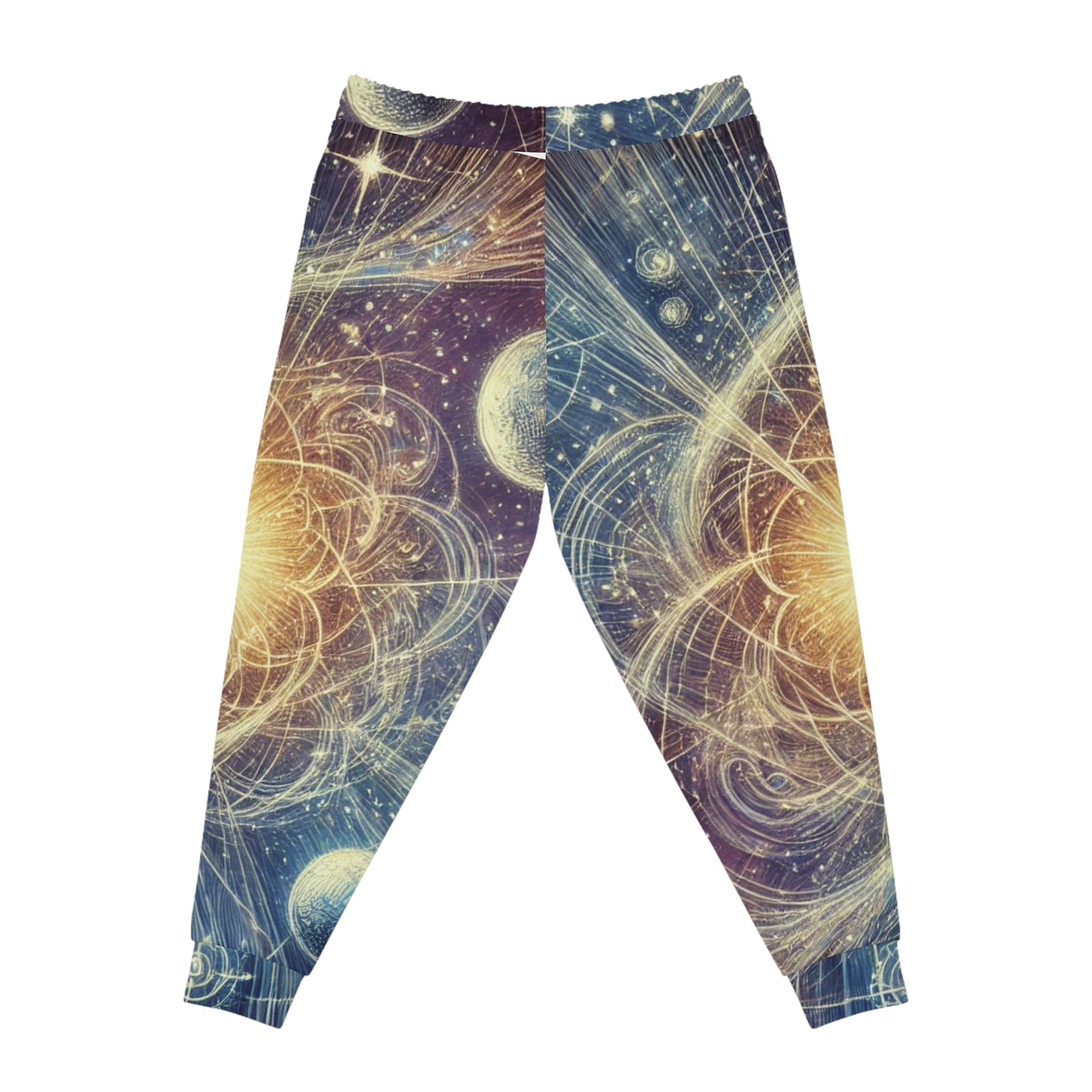 Uni-Sex Cosmic Orbit Joggers — All-Over Print Space Galaxy Athletic Pants