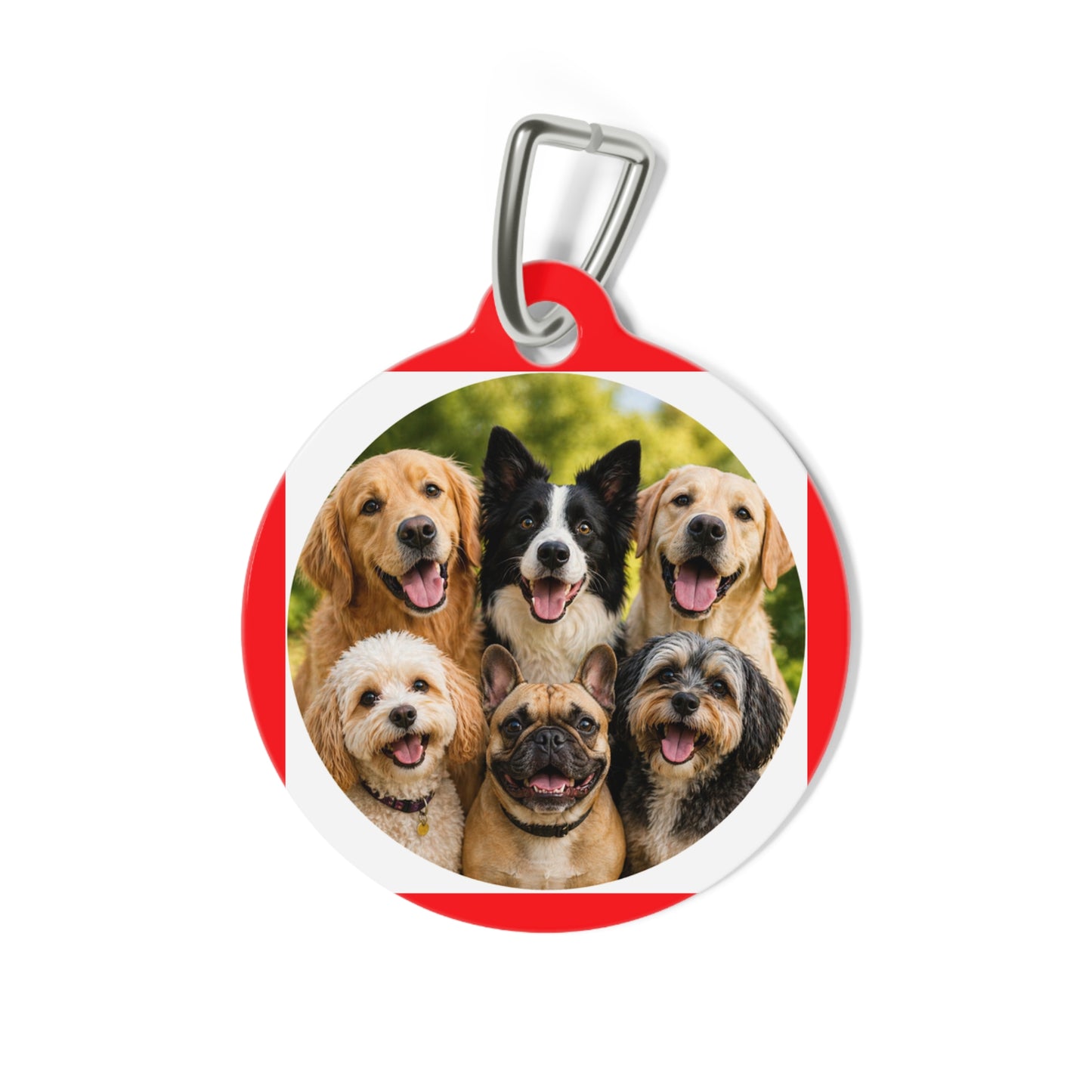 Pet Photo Tag – Custom Round Dog ID Charm
