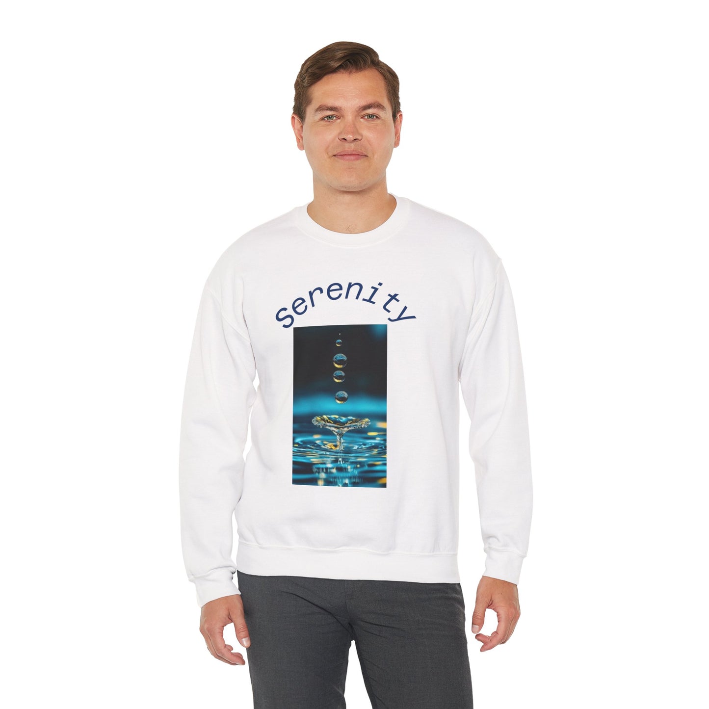 Serenity Water Drop Crewneck Sweatshirt