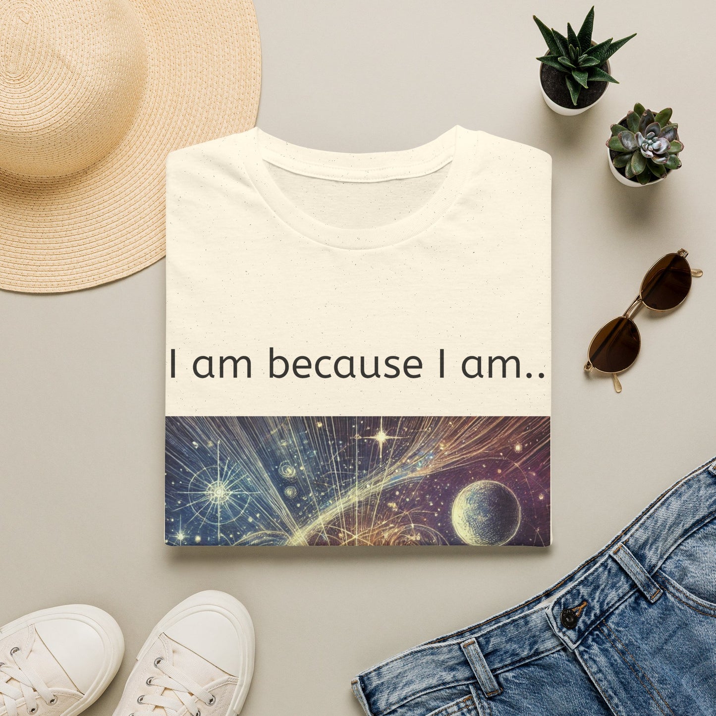 Cosmic Meditation T-Shirt — "I am because I am."