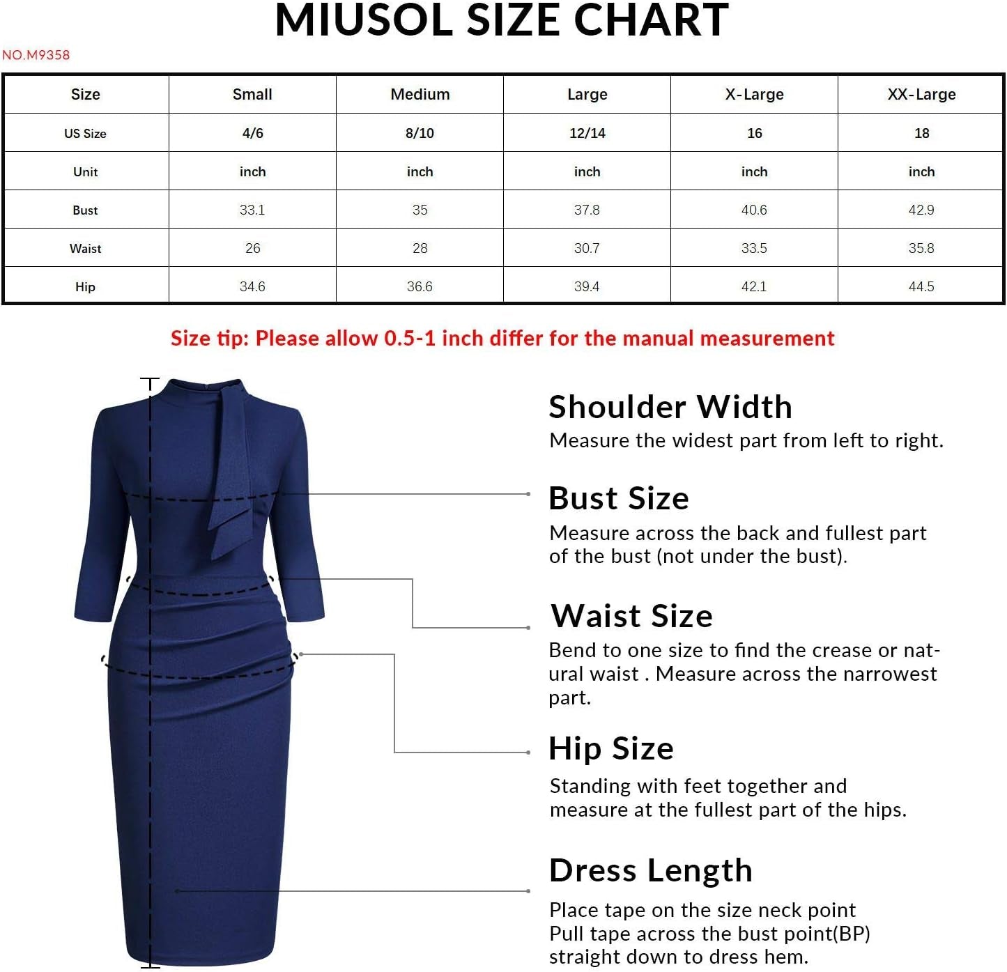 Women'S Retro Half Collar Ruffle Style Cocktail Pencil Dress