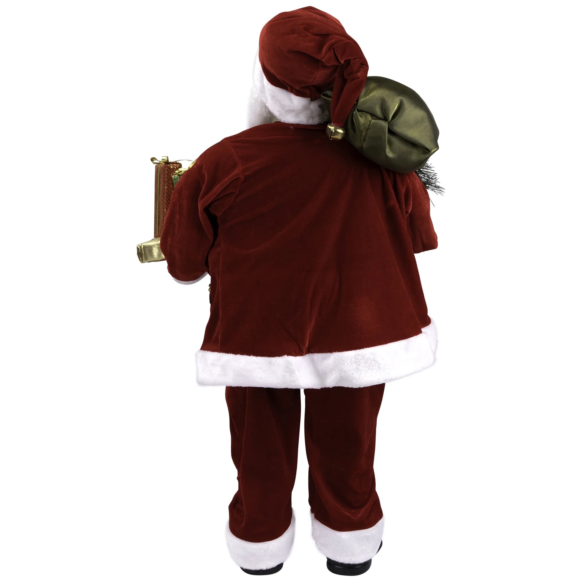 Holly Berry Santa Claus with Presents Christmas Figure - 36"