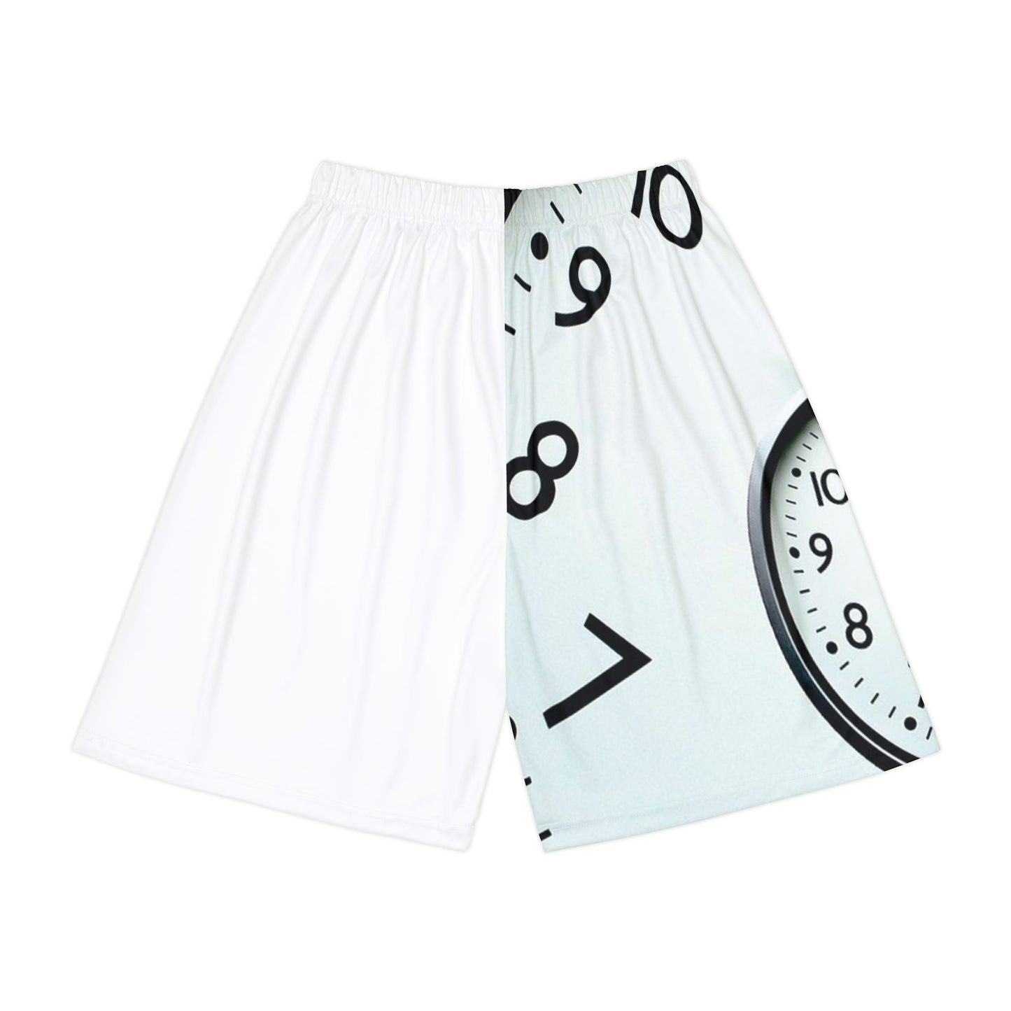 Workout Time Men’s Sports Shorts — Clock Graphic Athletic Training Shorts