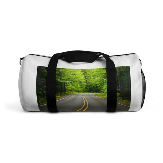 Forest Road Duffel Bag — Nature Travel Gym Bag