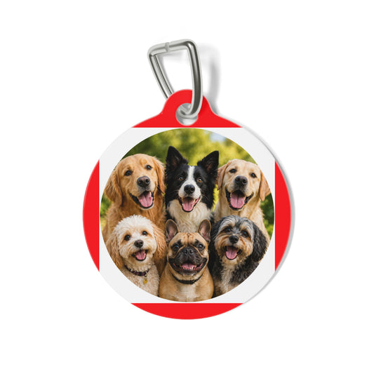Pet Photo Tag – Custom Round Dog ID Charm