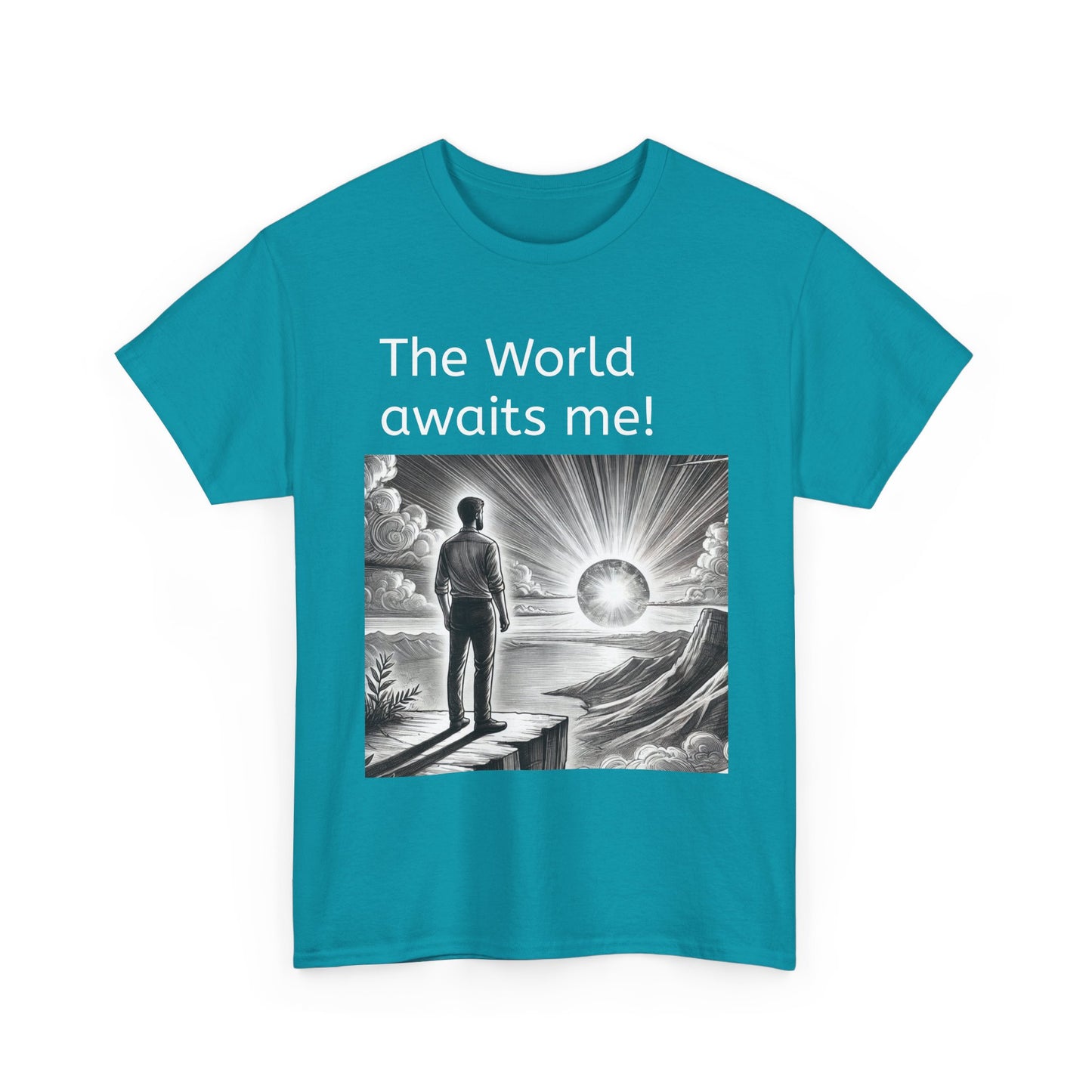 The World Awaits Me T‑Shirt