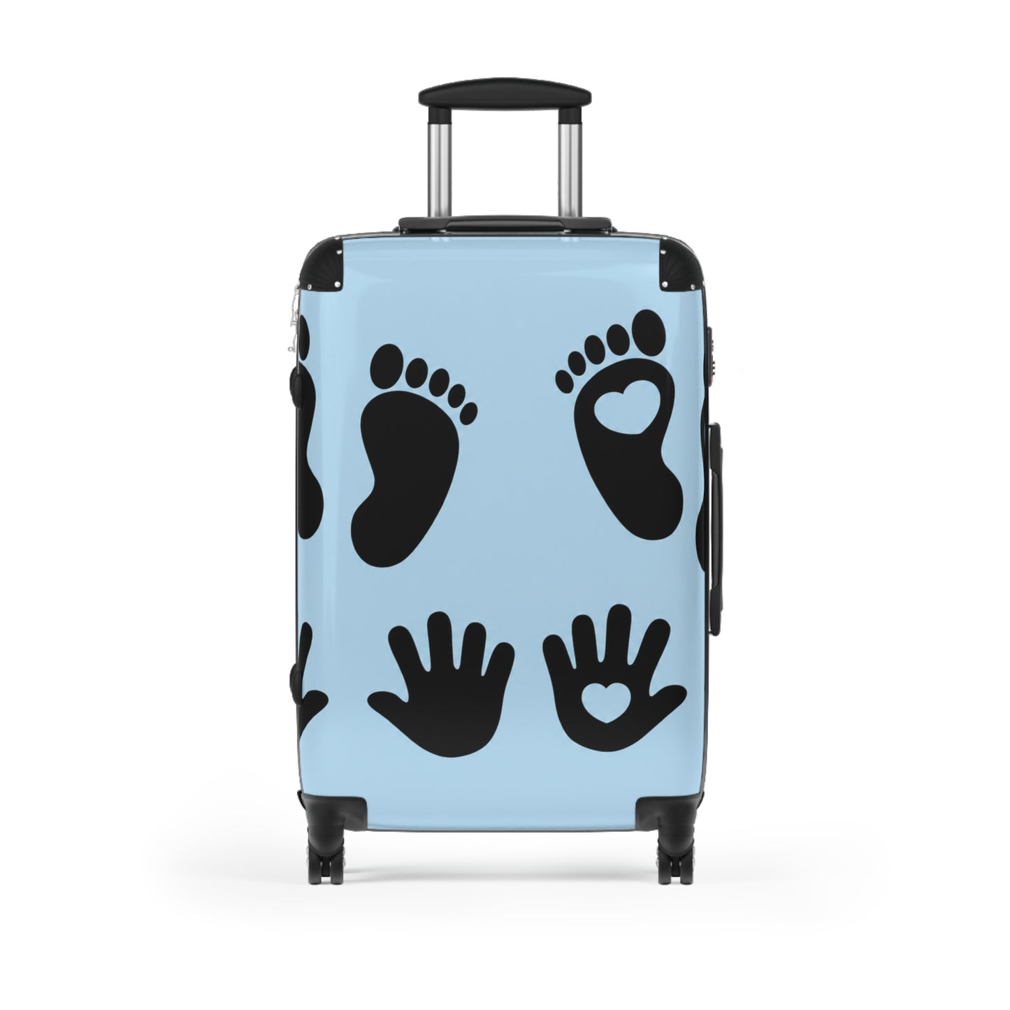 Handprint & Footprint Carry-On Suitcase