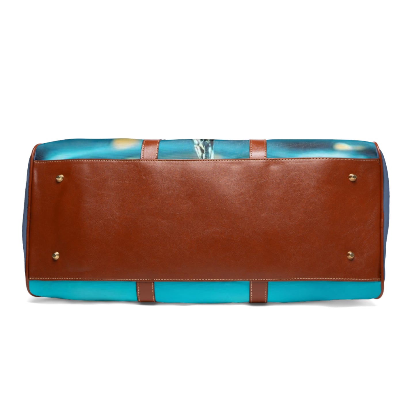Waterproof Travel Bag - Blue Water Droplet Wave Duffle