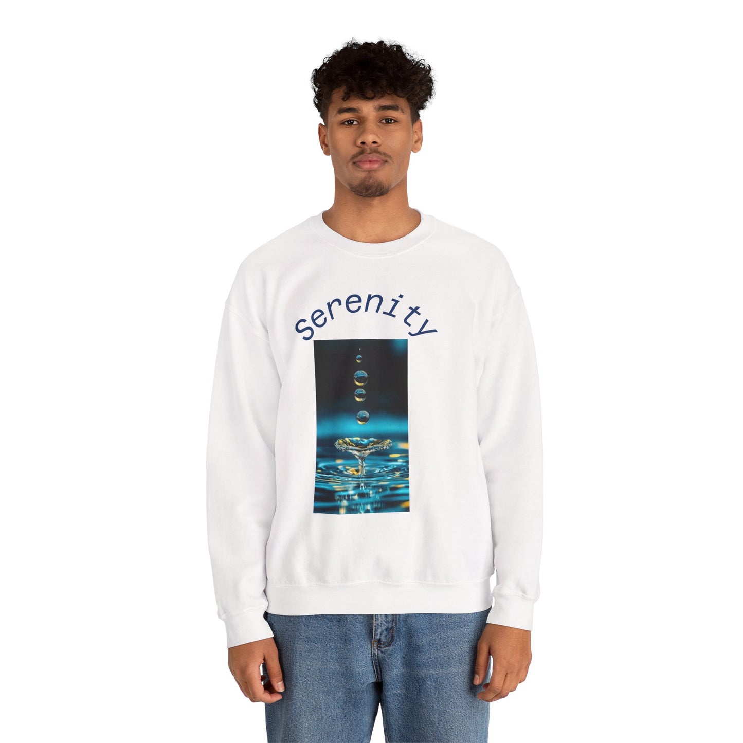 Serenity Water Drop Crewneck Sweatshirt