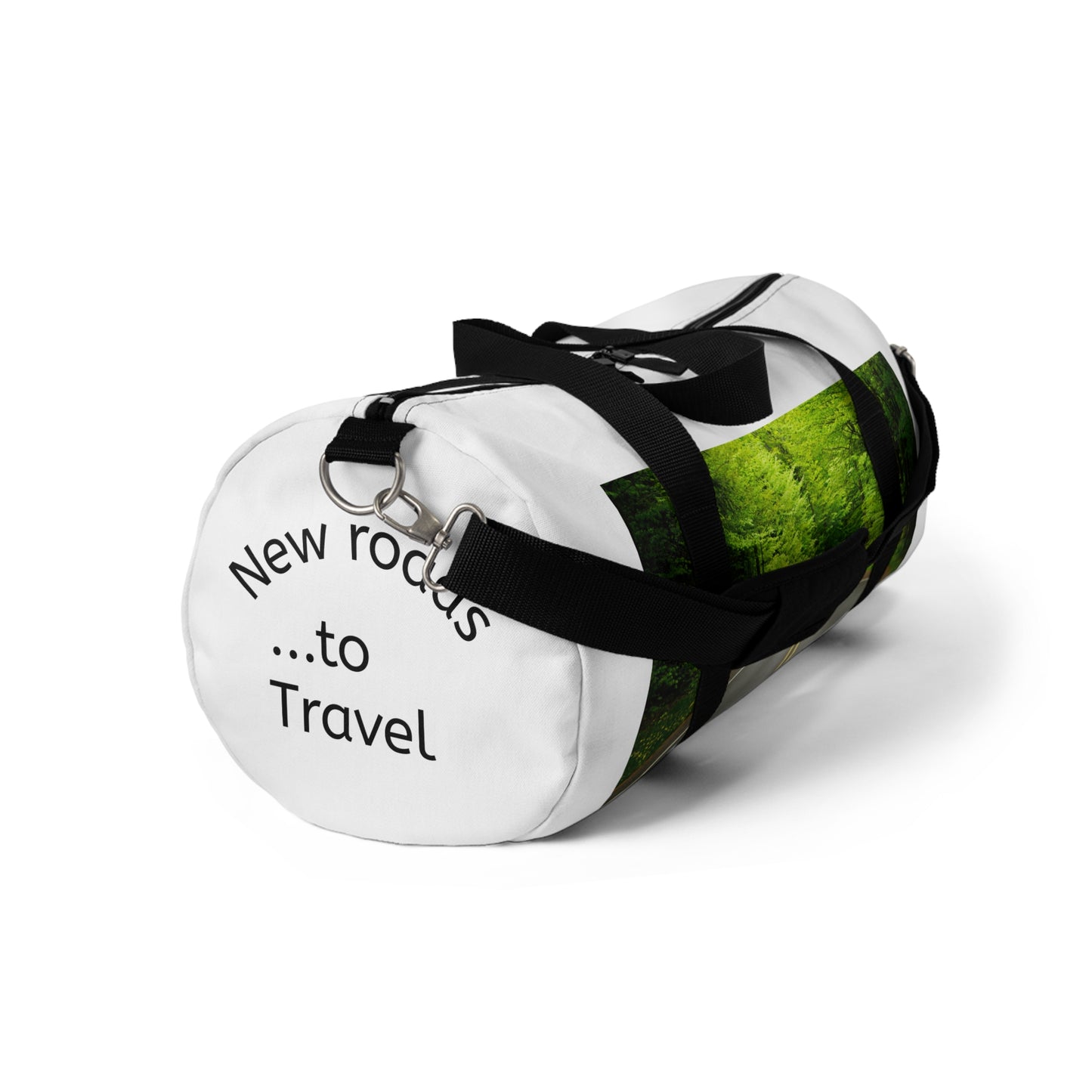 Forest Road Duffel Bag — Nature Travel Gym Bag