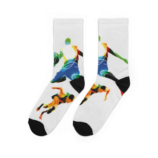Basketball Player Socks — Colorful Athlete Crew Socks