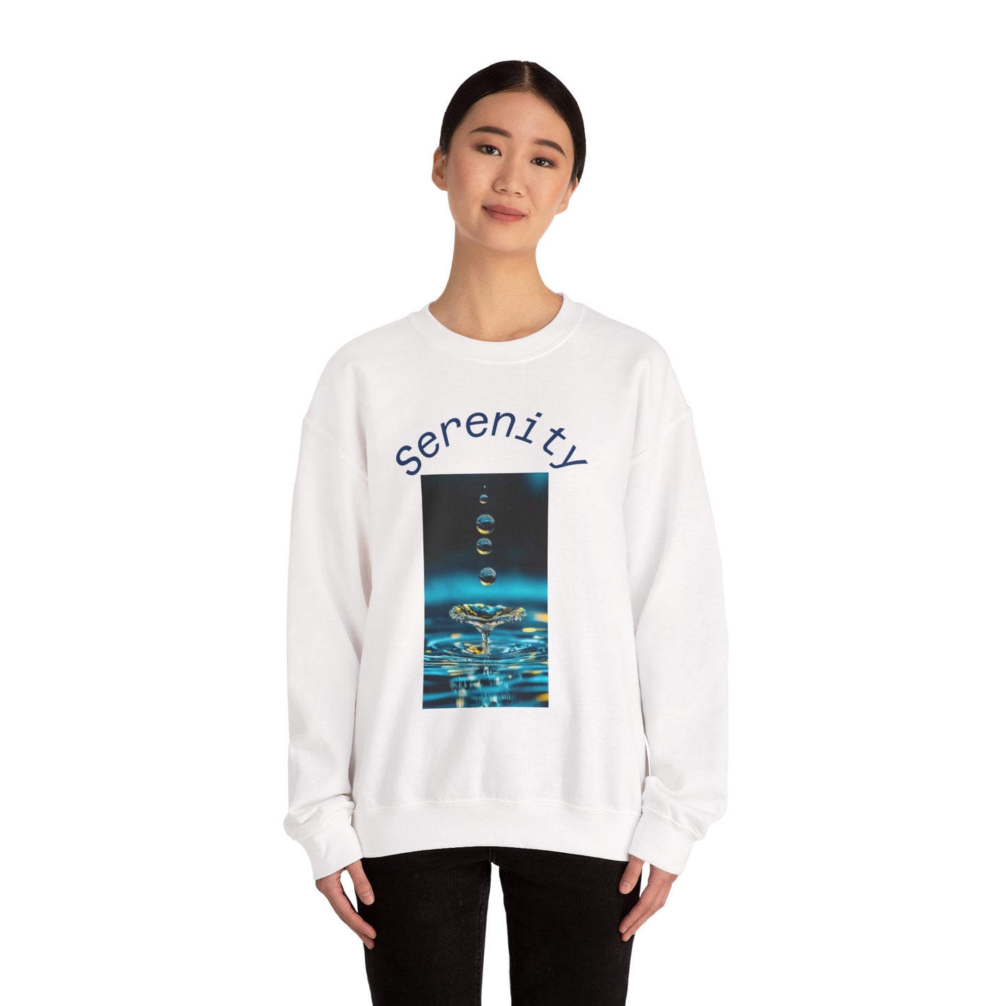 Serenity Water Drop Crewneck Sweatshirt