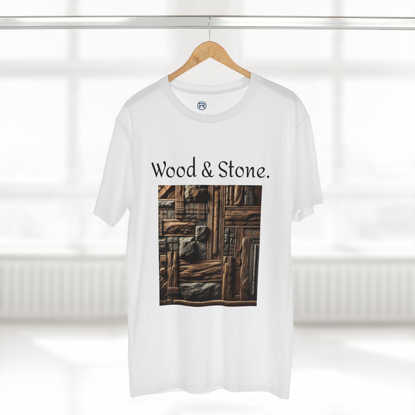 Men's Tee - Wood & Stone (White)