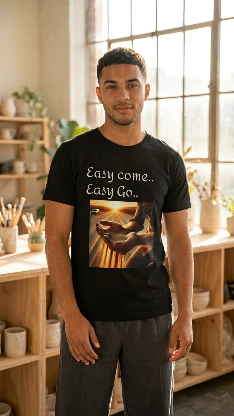 Men's Tee - Easy come.. Easy go..