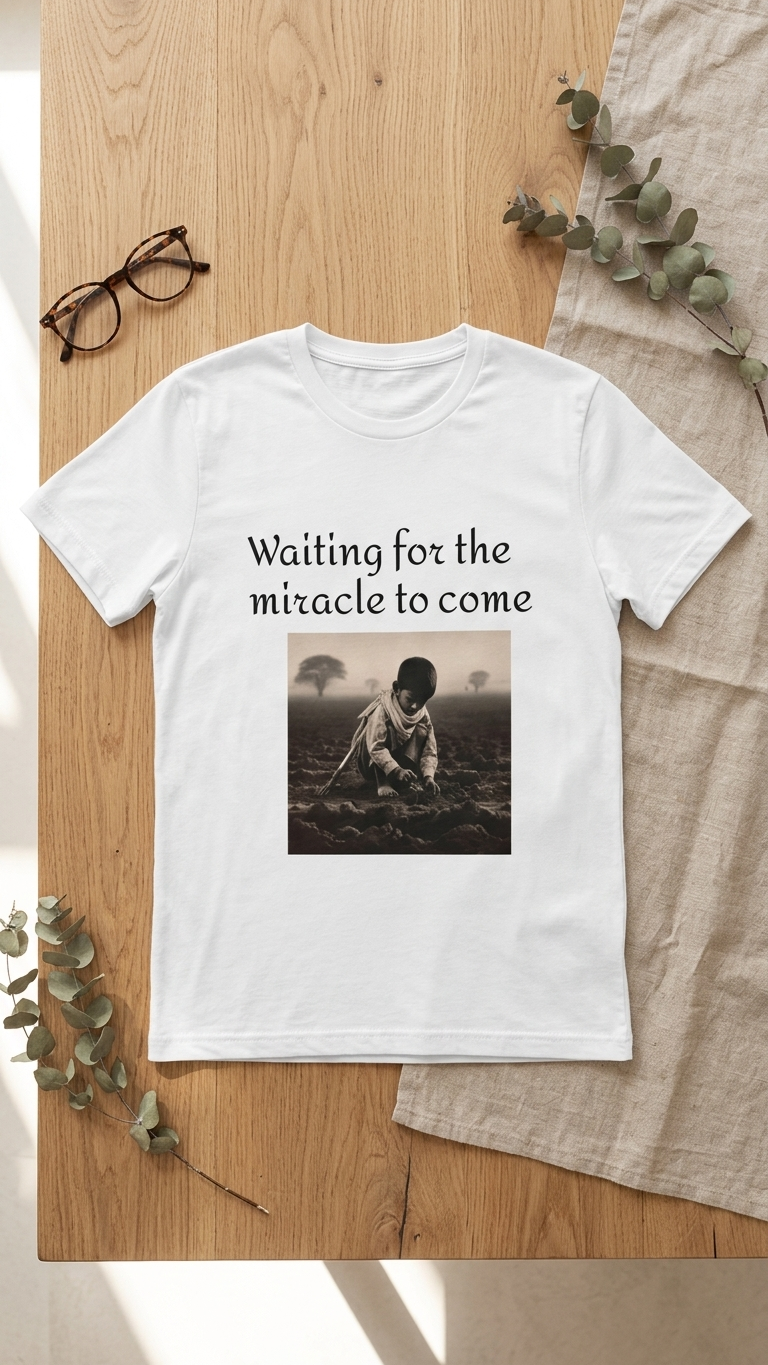 Men's Tee - Waiting for the miracle to come (White)