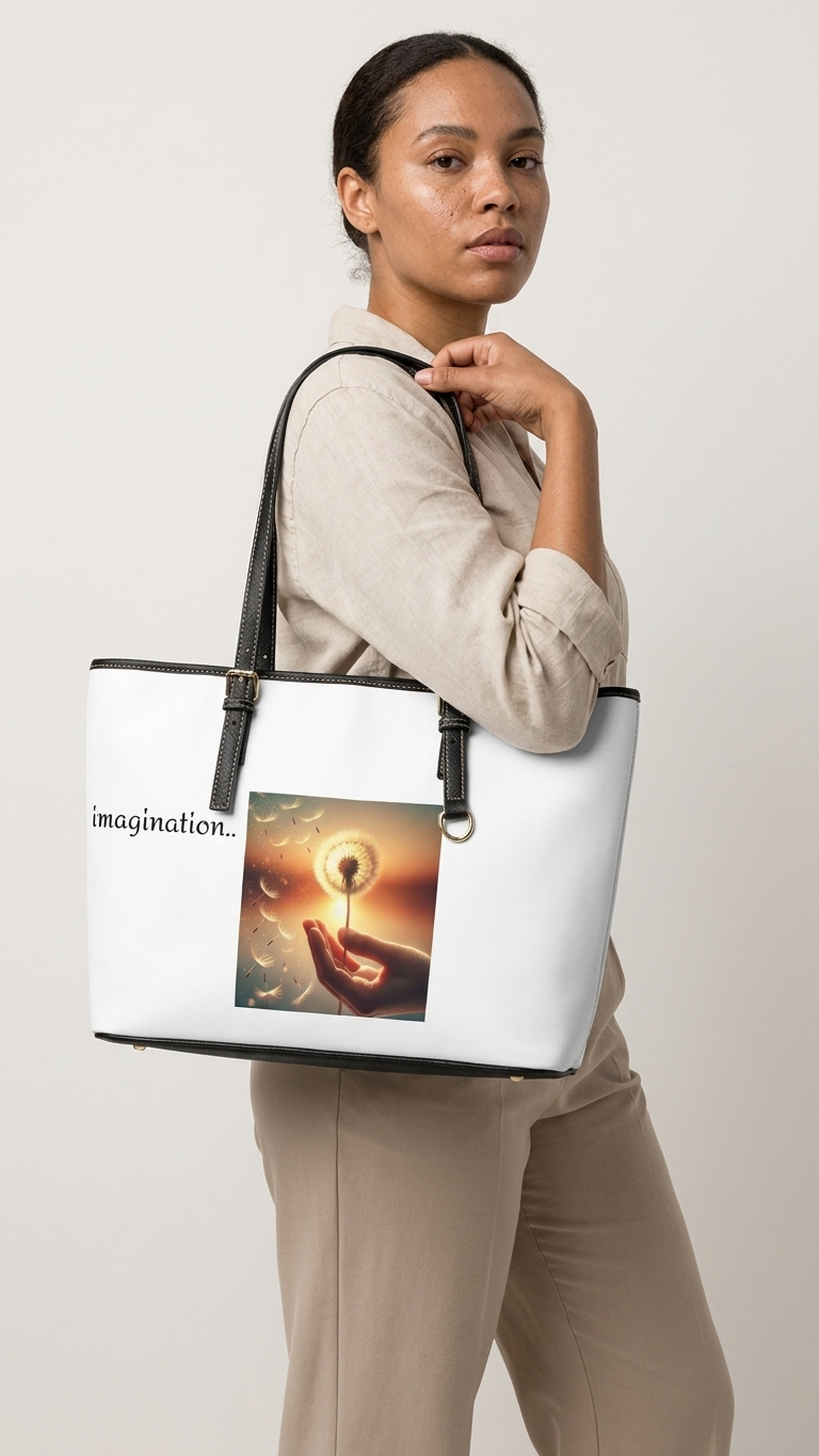 Ruby Ideas Imagination-Inspired PU Leather Shoulder Bag