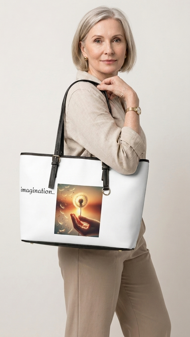 Ruby Ideas Imagination-Inspired PU Leather Shoulder Bag