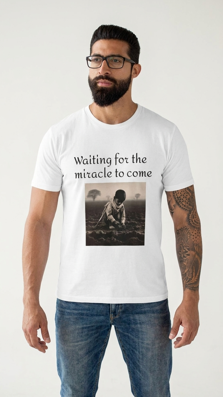 Men's Tee - Waiting for the miracle to come (White)