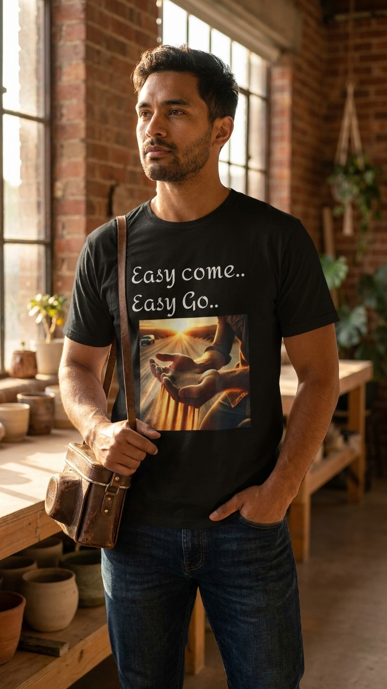 Men's Tee - Easy come.. Easy go..