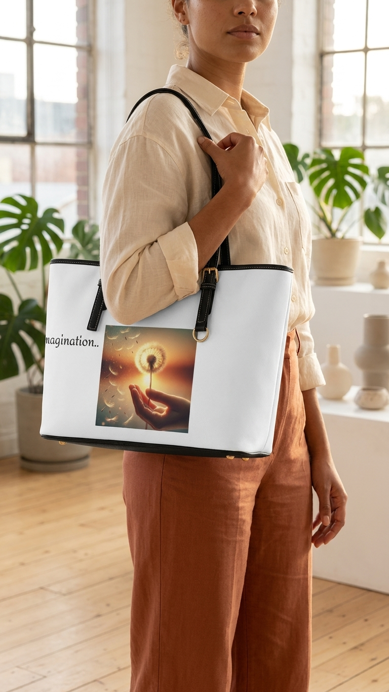 Ruby Ideas Imagination-Inspired PU Leather Shoulder Bag