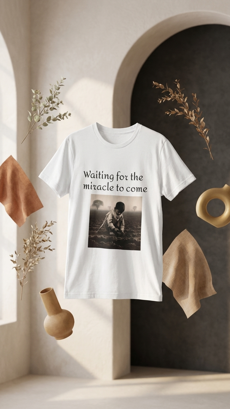 Men's Tee - Waiting for the miracle to come (White)