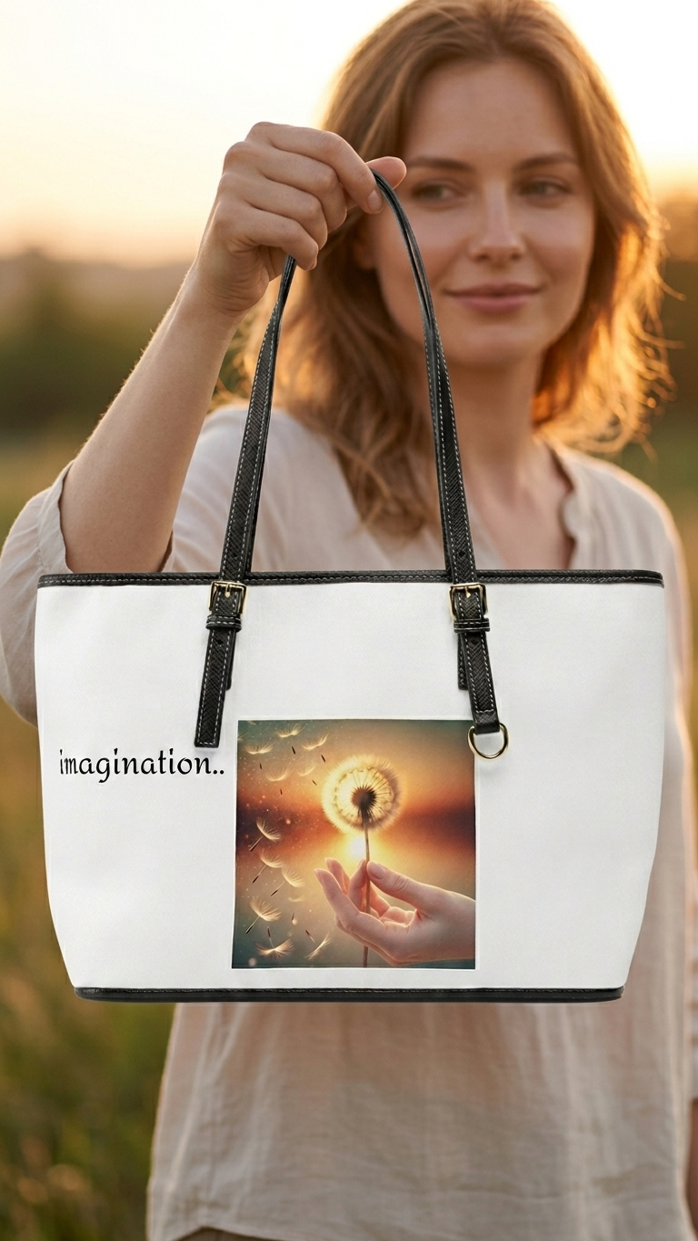 Ruby Ideas Imagination-Inspired PU Leather Shoulder Bag